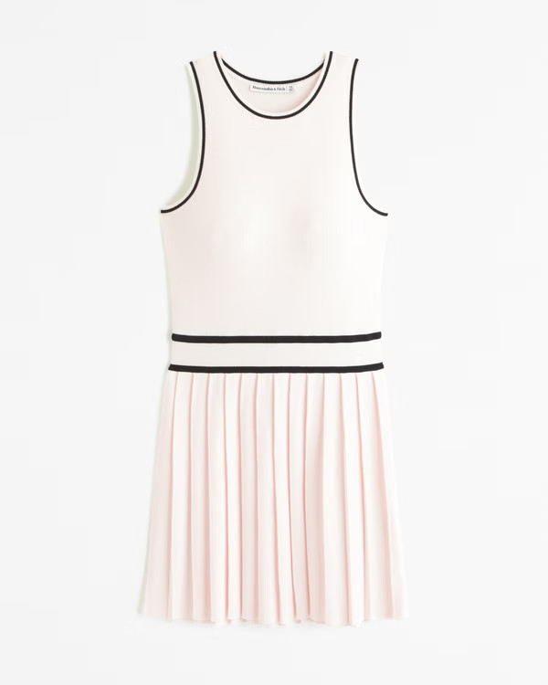 Pleated Mini Sweater Dress | Abercrombie & Fitch (US)
