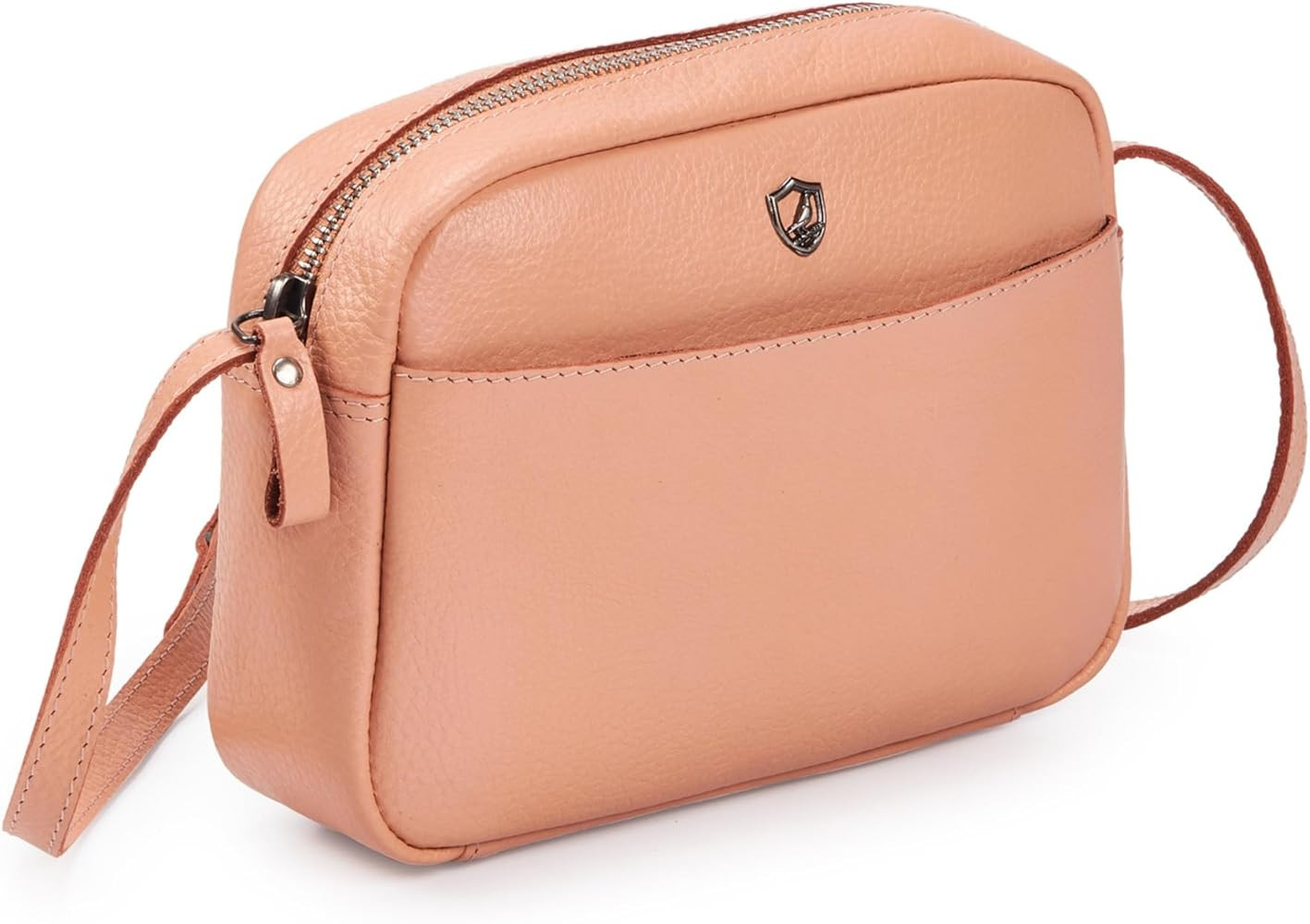 Crossbody Sling Bag for Women Trendy Real Leather Purse Mini Soft Pebbled Crossover with Card Cas... | Amazon (US)