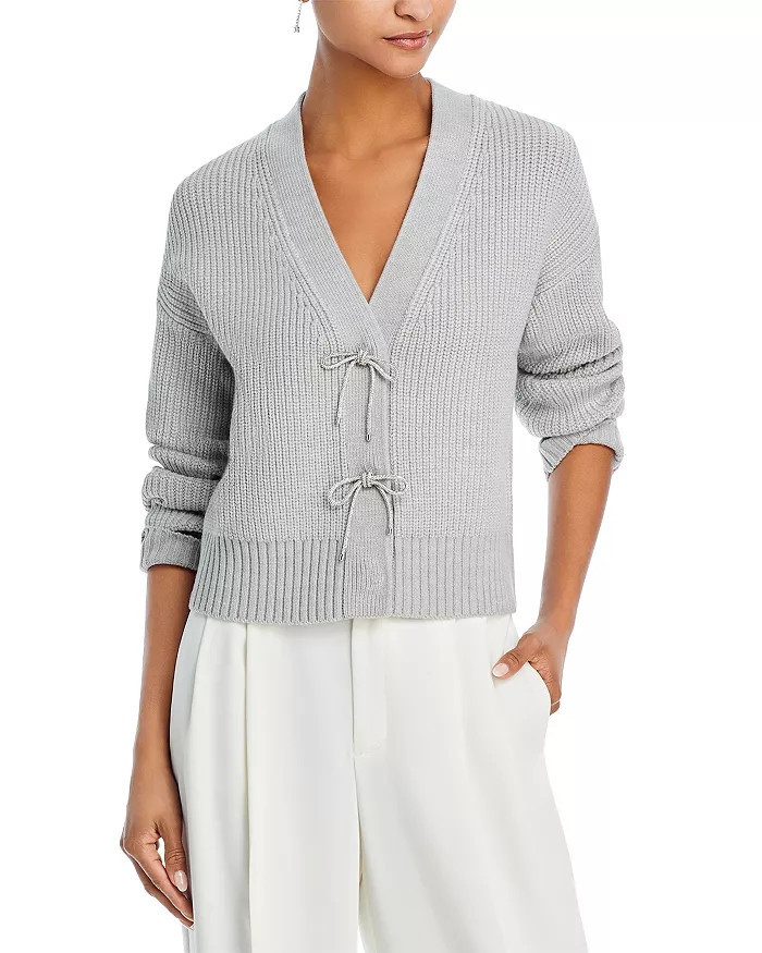 Babysoft Sparkly Bow Embellished Cardigan | Bloomingdale's (US)