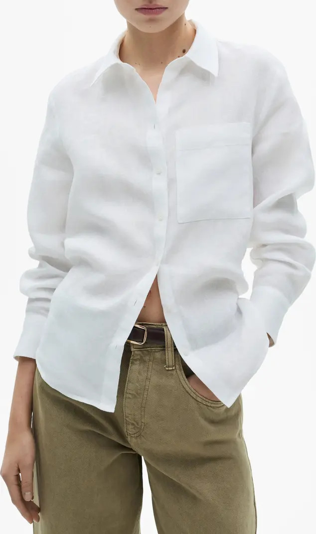 Linen Button-Up Shirt | Nordstrom