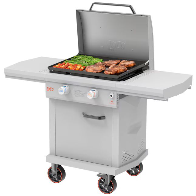 LoCo COOKERS Griddle Chalk 2-Burner Liquid Propane Gas Grill | Lowe's