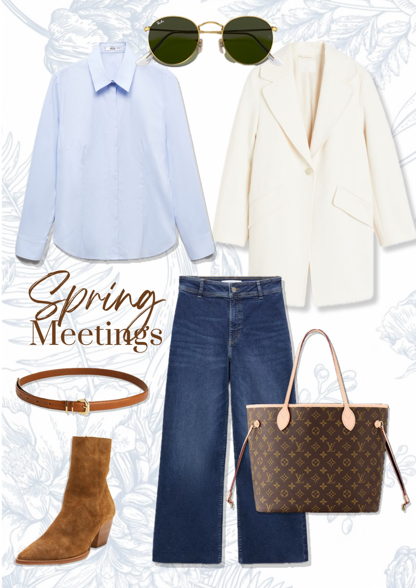 Proof of why buying the basics is so important - you can reuse them in any season just by the shirt or changing the coat/jacket. I posted this look a couple months ago for a winter look and am now switching it up to incorporate it into my spring workwear office outfit wardrobe. 👔

#LTKeurope #LTKstyletip #LTKworkwear