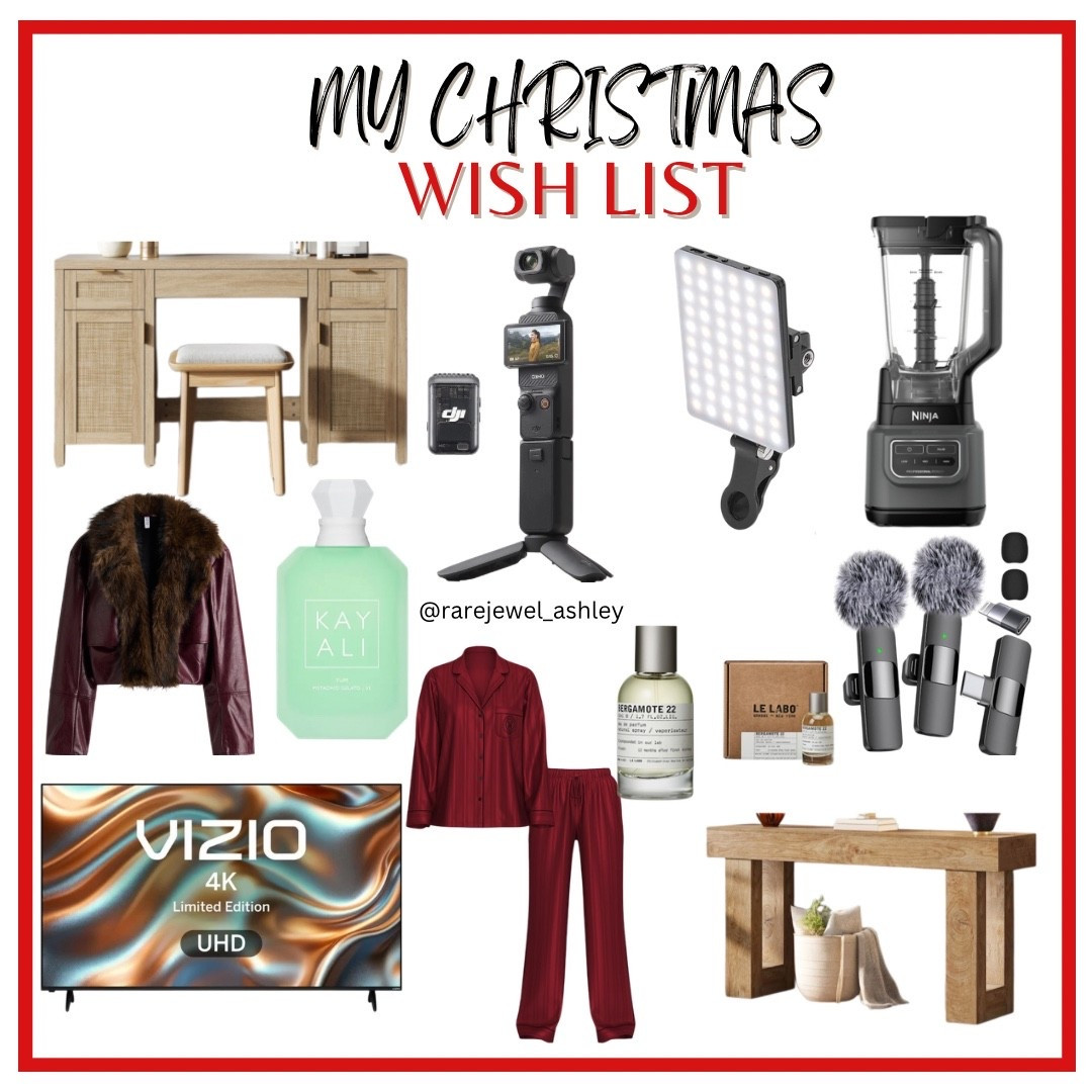 A glance at some of the items on my wishlist! 

Hashtags:
#wishlist #holiday #giftideas #gifting #giftsforher #giftingideas #fallstyle #fallfashion #styleinspo #ootd #outfitinspiration #home #homedecor #electronics #perfume #holidaystyle #christmas #christmasgifts #trending

#LTKSeasonal #LTKHoliday #LTKGiftGuide