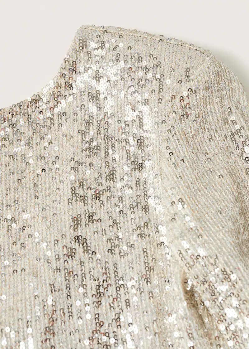 Scoop-back sequin dress -  Women | Mango USA | MANGO (US)