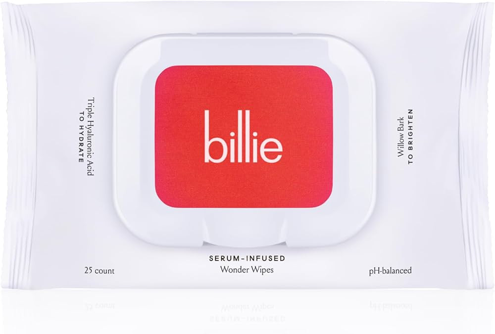 Billie - Wonder Wipes - Makeup-Removing Face Wipes - With Hyaluronic Acid and Witch Hazel - 25 co... | Amazon (US)