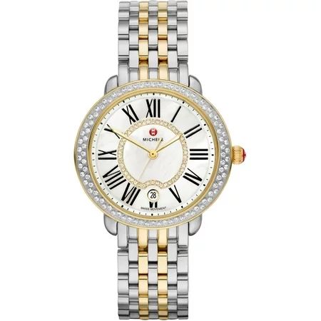 Michele Serein Mid Two-Tone Diamond Dial Womens Watch MWW21B000032 | Walmart (US)