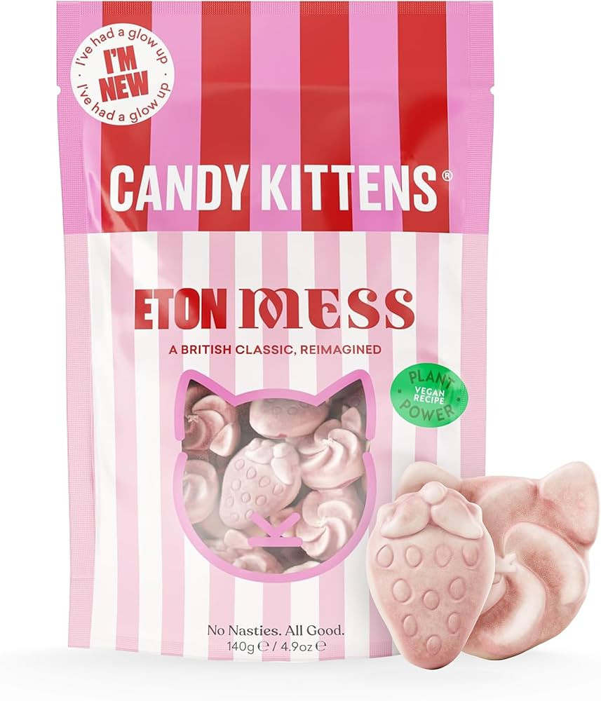 Candy Kittens Vegan Sweets ETON MESS (140g Bag), Vegan Chewy Sweets - Naturally Flavoured With St... | Amazon (UK)