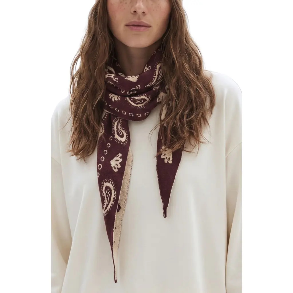 Nicole Miller Reversible Triangle Scarf in Plum at Nordstrom Rack | Nordstrom Rack