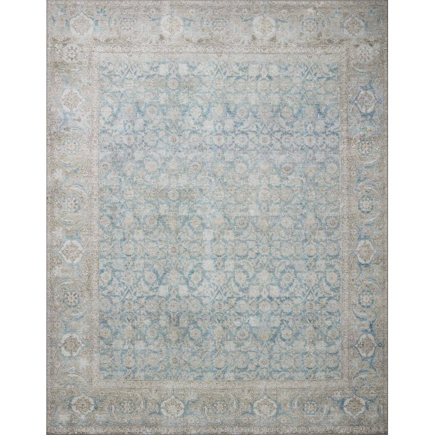 Loloi II Wynter WYN-10 Ocean / Silver Oriental Area Rug 2'-6" x 7'-6" - Walmart.com | Walmart (US)