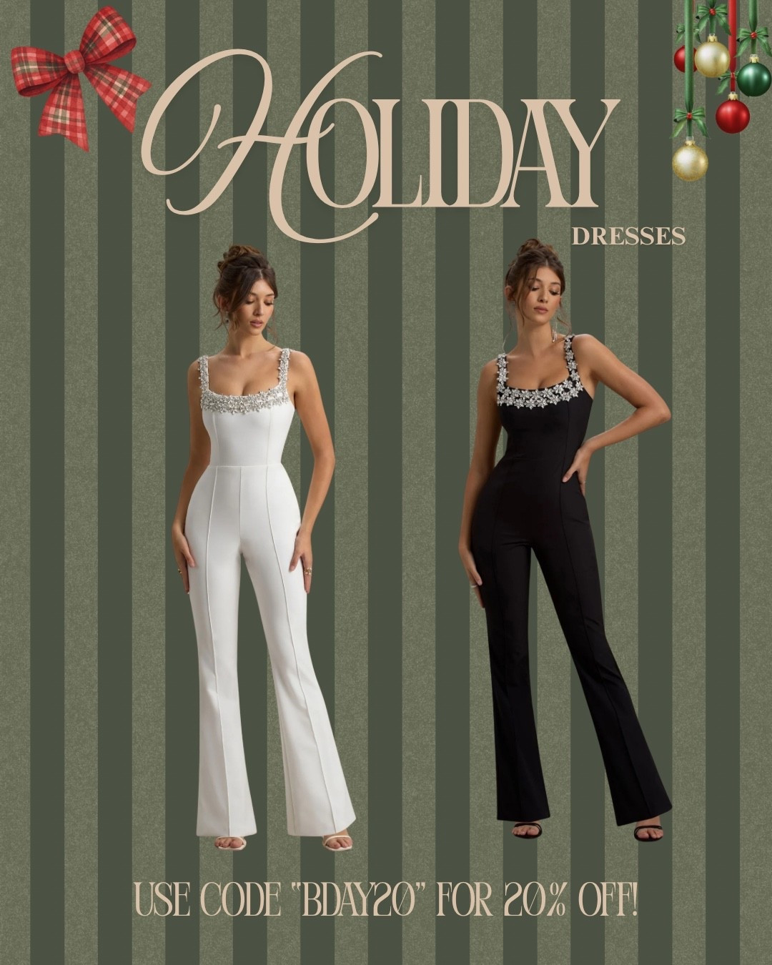 White or black? 😍
If you don’t wanna go with a dress for a party opting for such a beautiful jumpsuit is the next best thing! 

Holiday dresses, festive dresses, New Year’s Eve dresses, festive outfit, Christmas party dress 

#LTKSaleAlert #LTKHoliday #LTKSeasonal