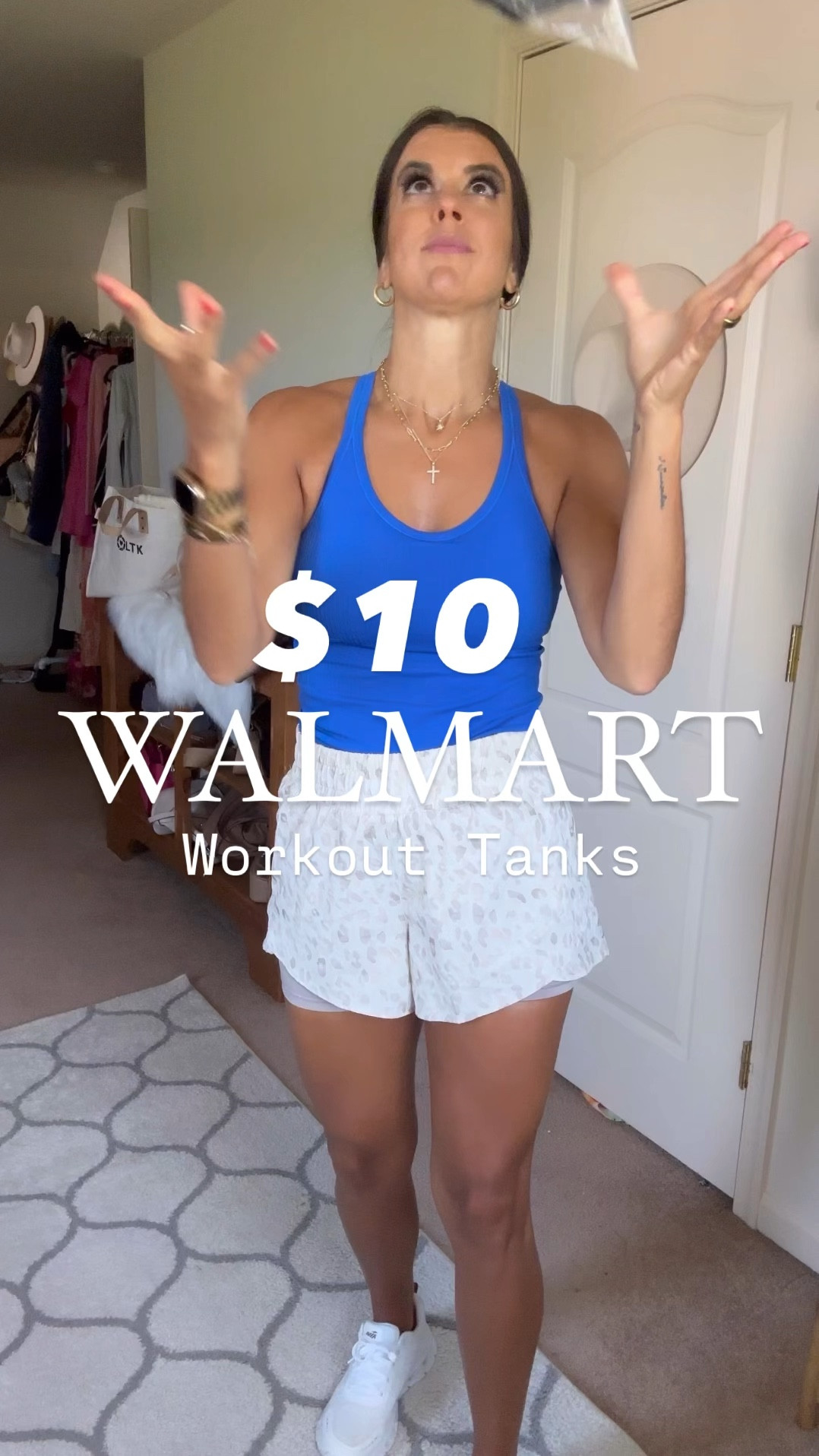 Love these Walmart workout tanks with built in bra! I have size xs and small. Both fit fine. Size small on shorts 

#LTKStyleTip #LTKFindsUnder100 #LTKSeasonal