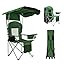 BDL Camping Chair with Canopy Shade Portable Folding Beach Chairs with Cooler, Mesh Backrest, Cup... | Amazon (US)