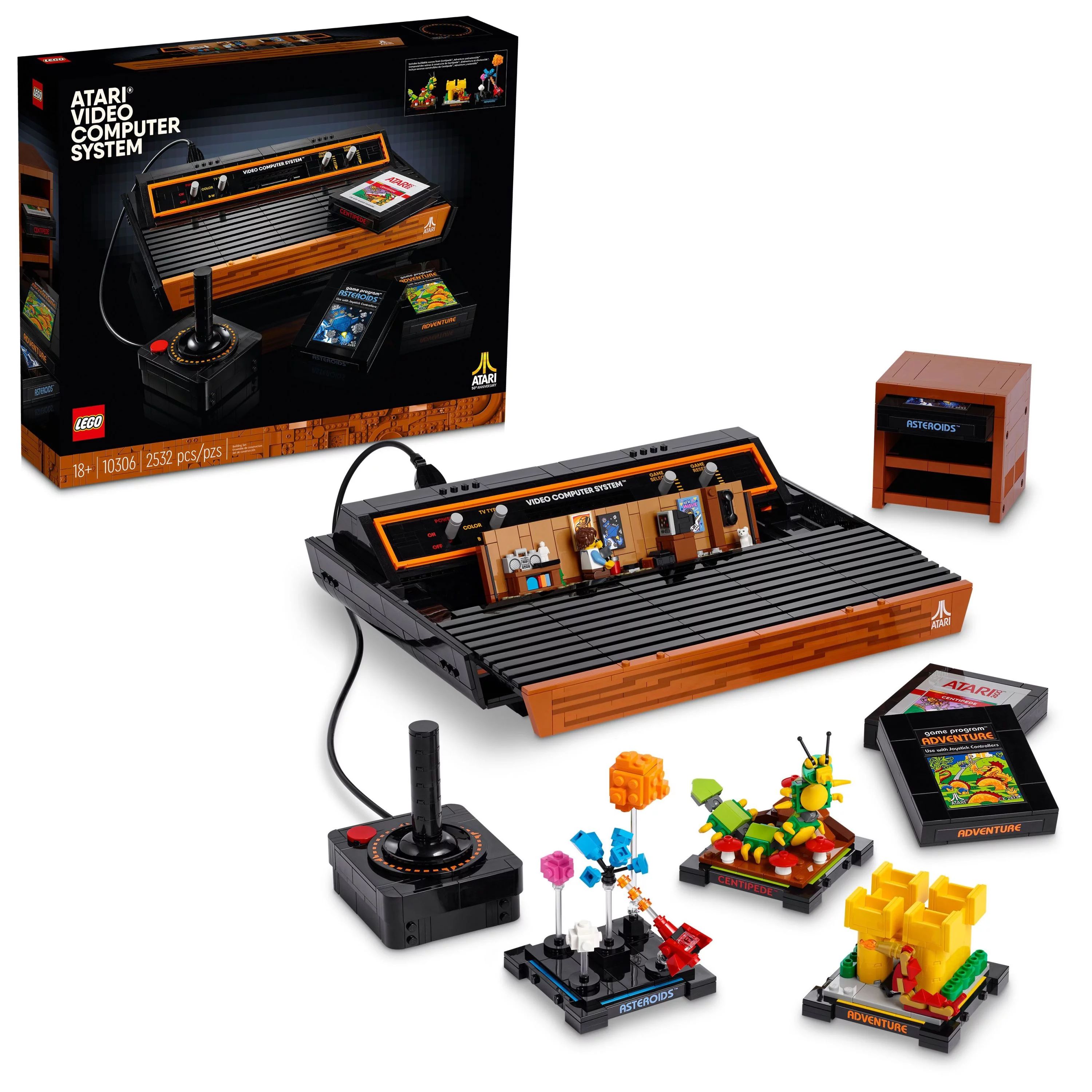 LEGO Icons Atari 2600 Building Set 10306 - Retro Video Game Console and Gaming Cartridge Replicas... | Walmart (US)