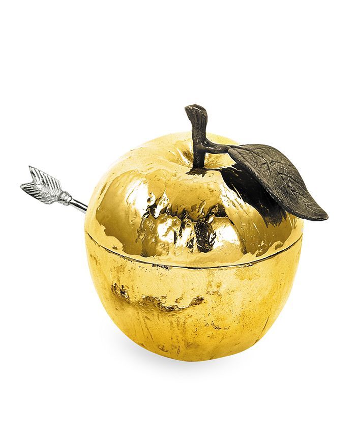 Michael Aram Gold Plated Apple Honey Pot & Reviews - Macy's | Macys (US)