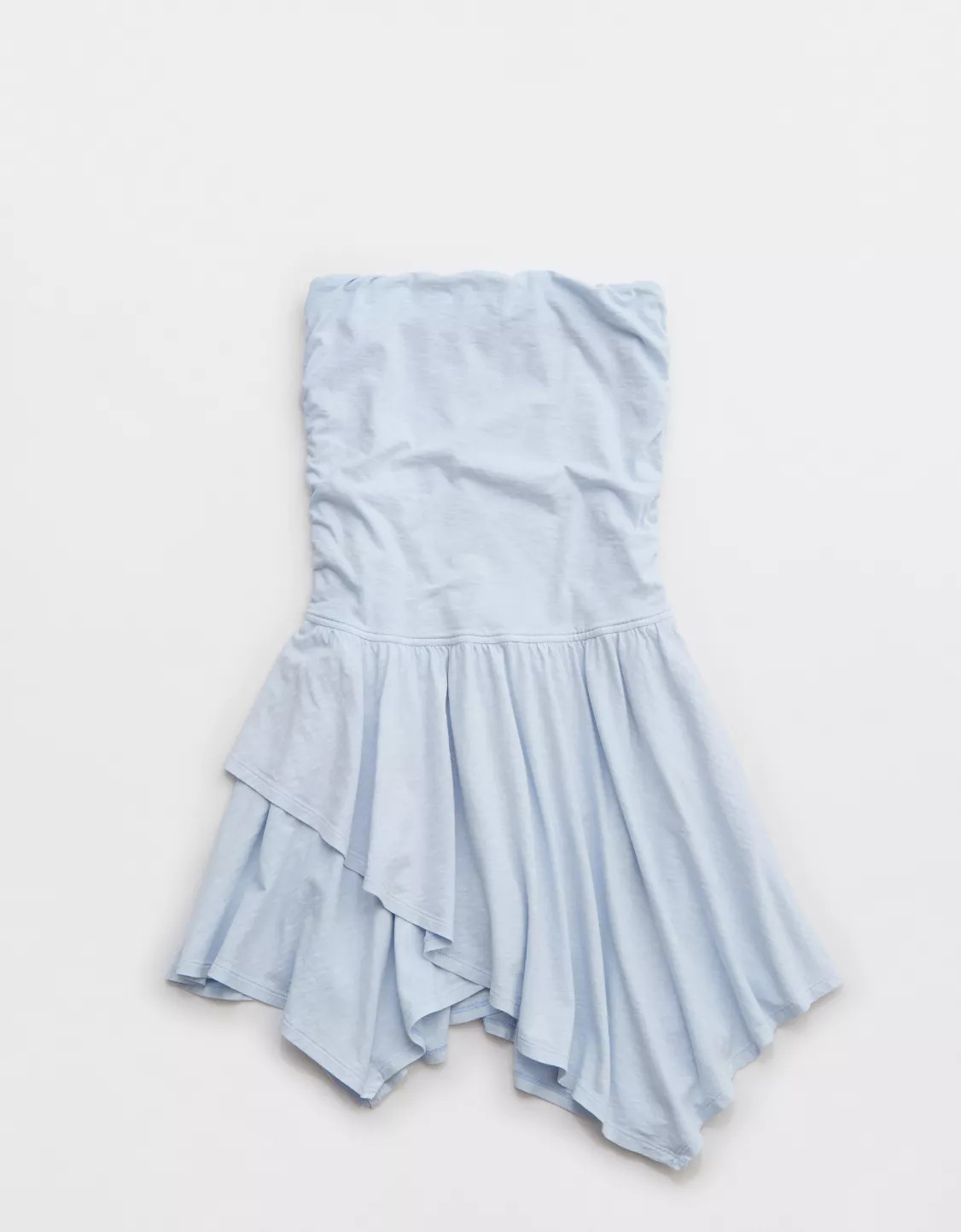 Aerie Strapless Handkerchief Mini Dress | Aerie