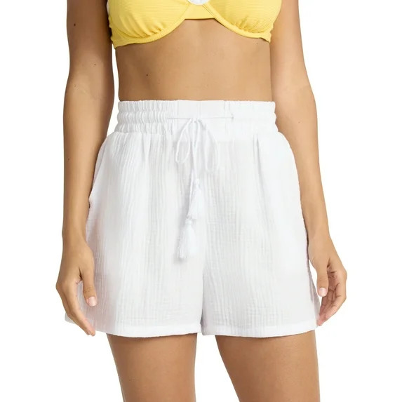 Time and Tru Women's and Women's Plus Woven Short Coverup, Sizes XS - 3X | Walmart (US)