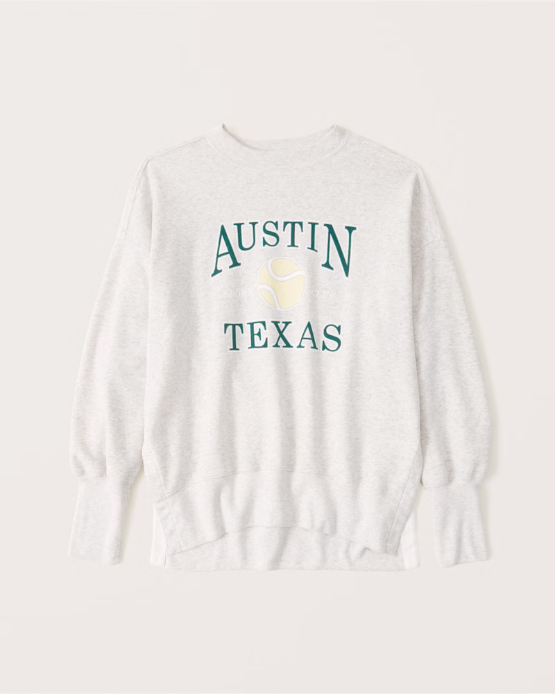 Tunic Varsity Graphic Crewneck Sweatshirt | Abercrombie & Fitch (US)