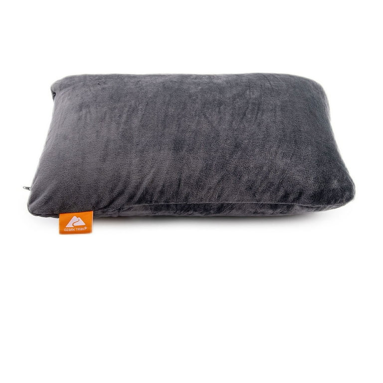 Ozark Trail Memory Foam Camping Pillow, Adult, Grey | Walmart (US)