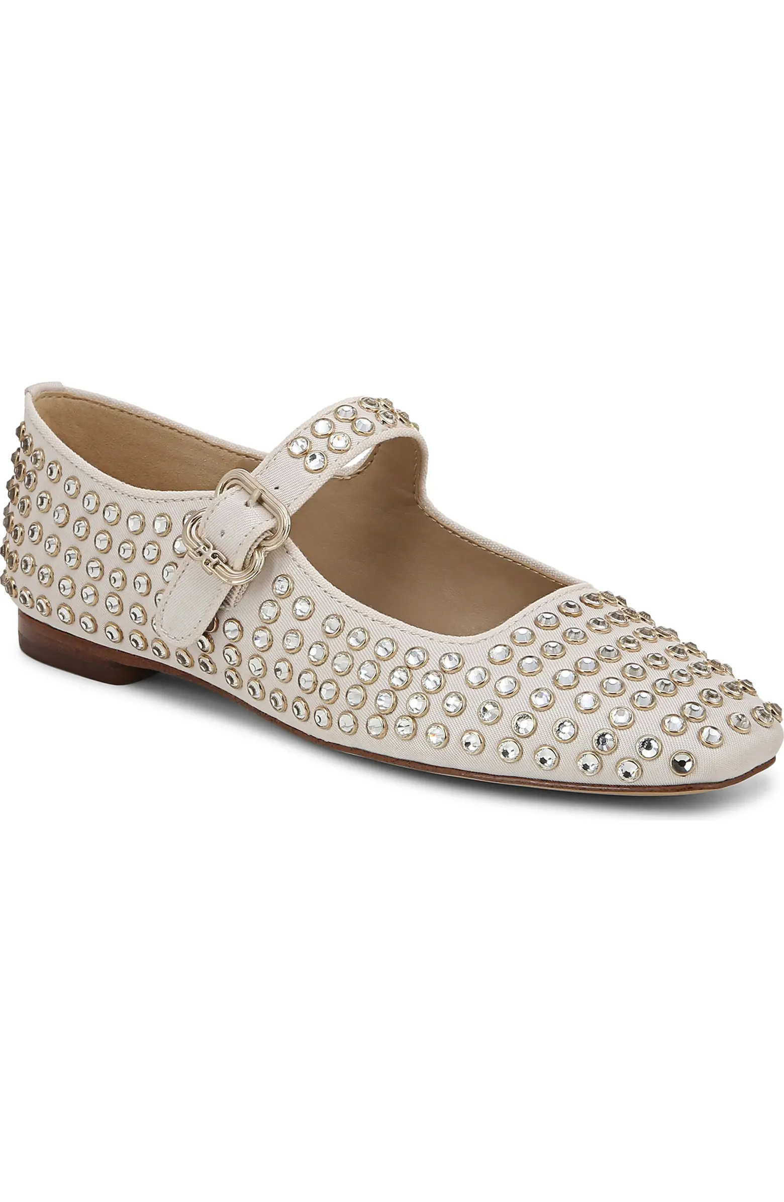 Michaela Rhinestone Mary Jane Flat (Women) | Nordstrom
