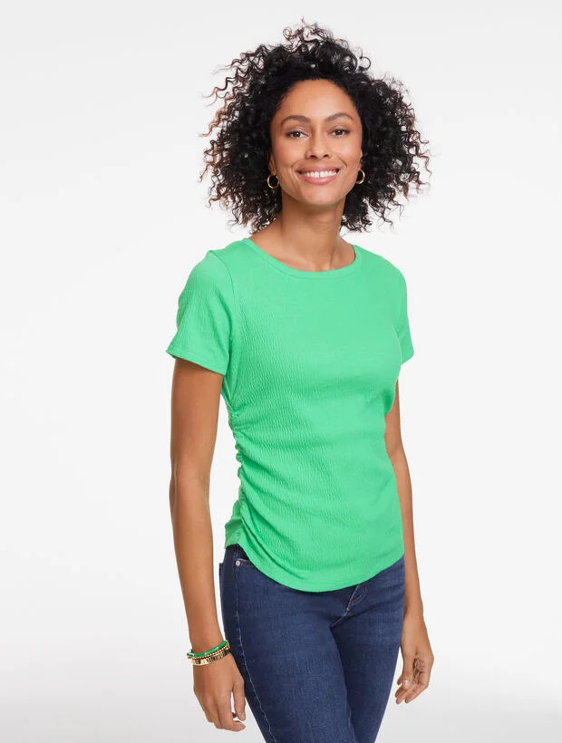 Jacquard Knit Crewneck Top | Talbots