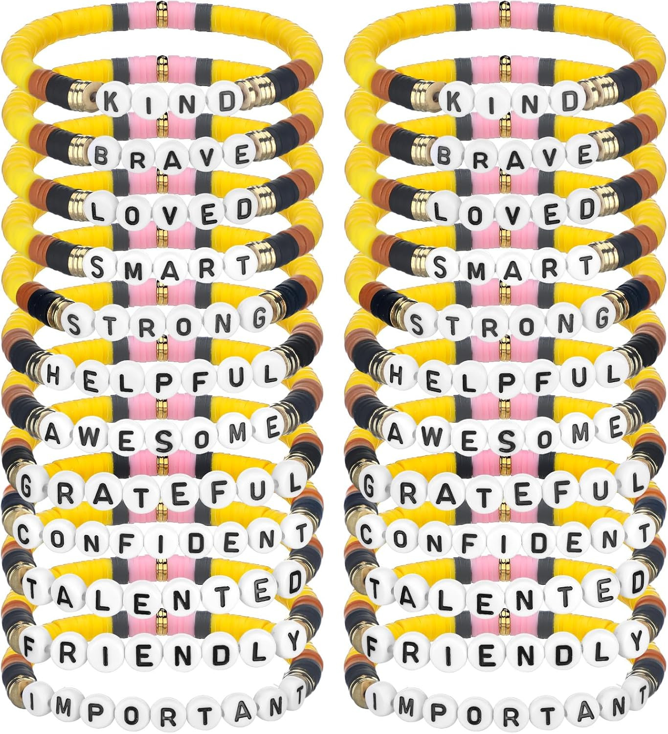 Liliaafar Back to School Bracelets First Day of School Friendship Bracelet Charm Jewelry Inspirational Gift Bulk for Students Kid Girls Team Teens Friends Party Favors | Amazon (US)
