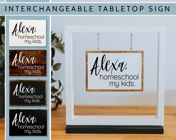 Interchangeable Sign, Homeschool Sign, Homeschool Classroom Decor | Etsy (US)