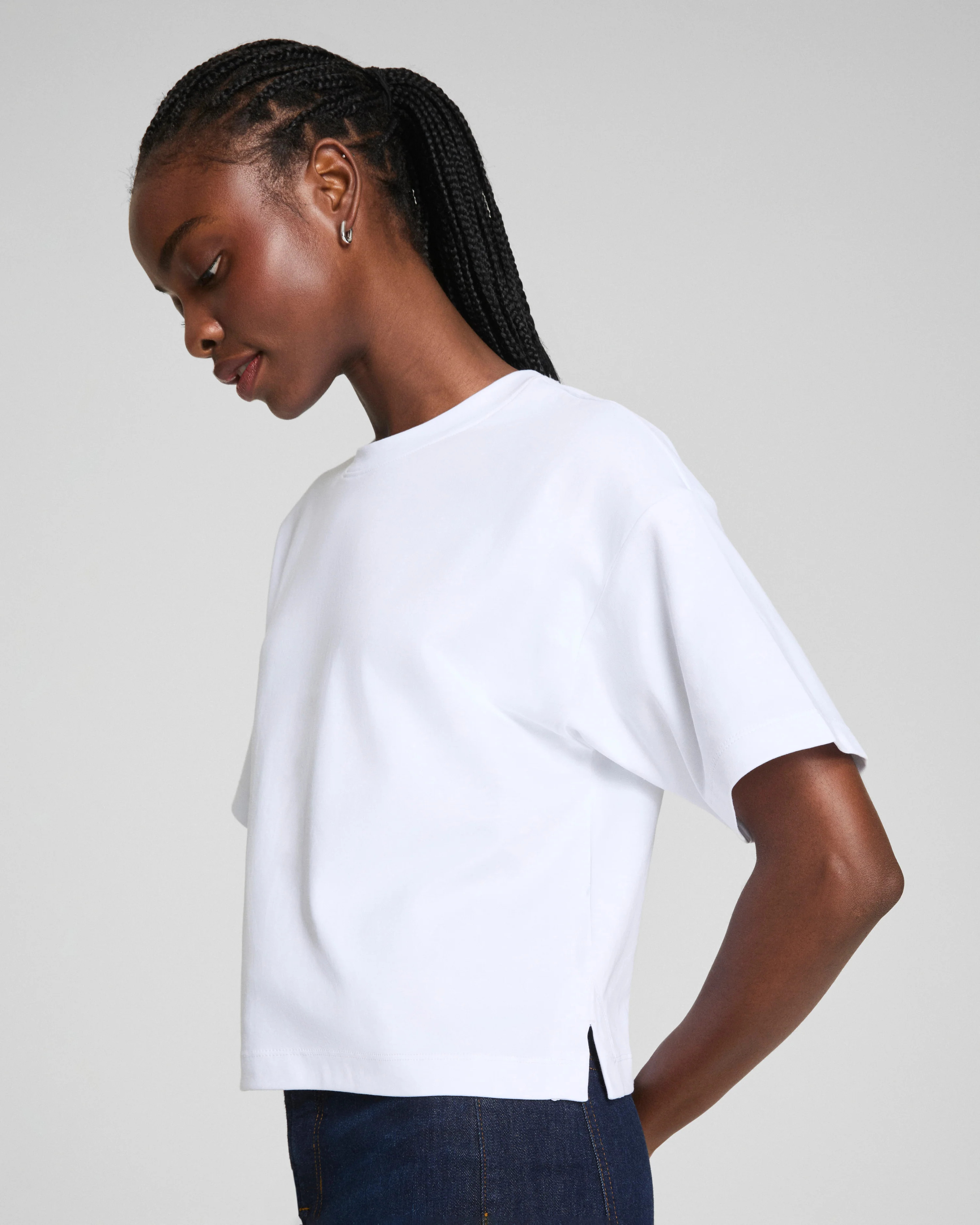 SPANX® Cotton Cropped Tee | Spanx