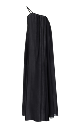 One-Shoulder Cotton-Silk Dress | Moda Operandi (Global)