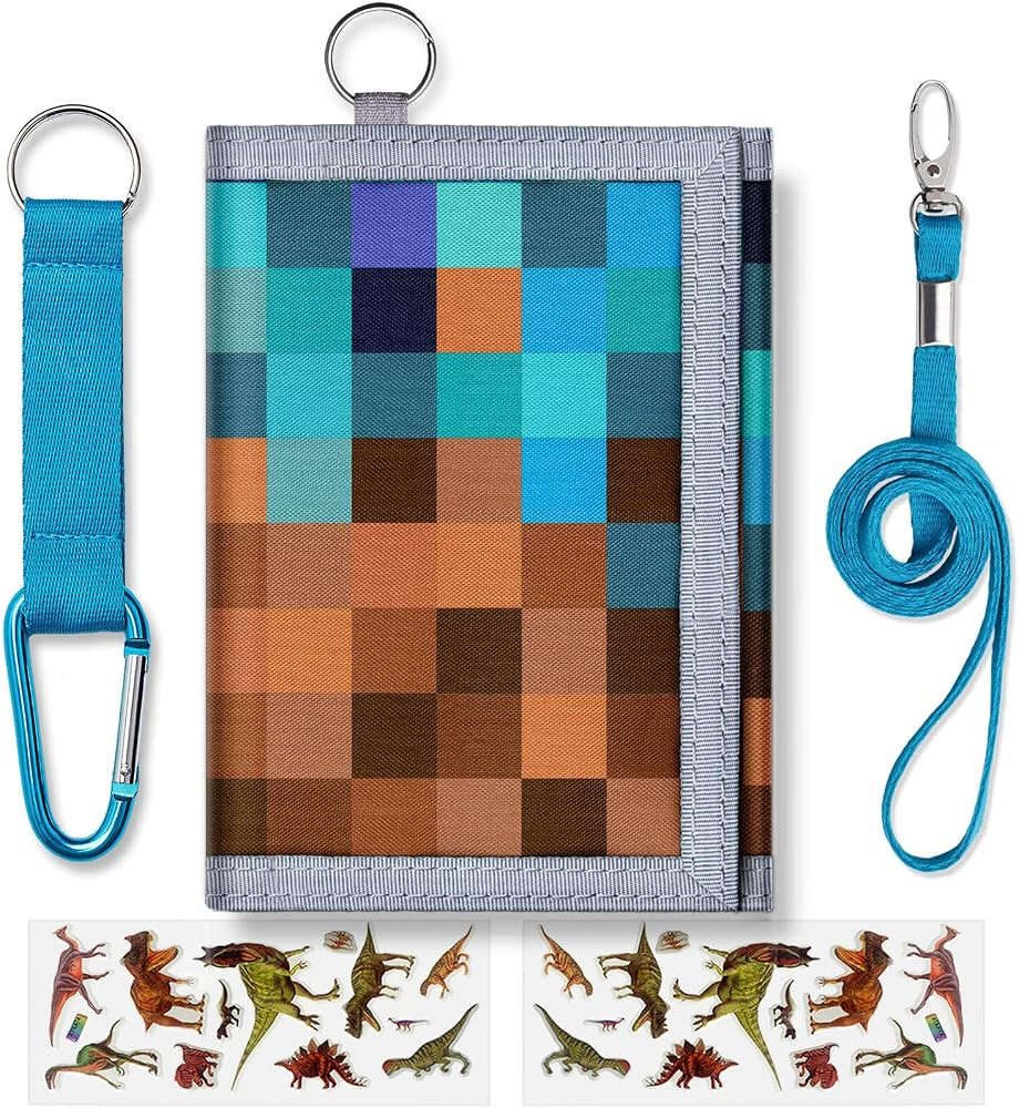 Kids Wallets for Boys With Coin Pocket for Kids Ages 4-8, Toddler Trifold Wallet for Boys With 9 ... | Amazon (US)