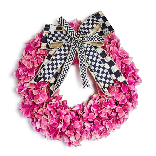 MacKenzie-Childs Pink Hydrangea 22" Wreath | MacKenzie-Childs