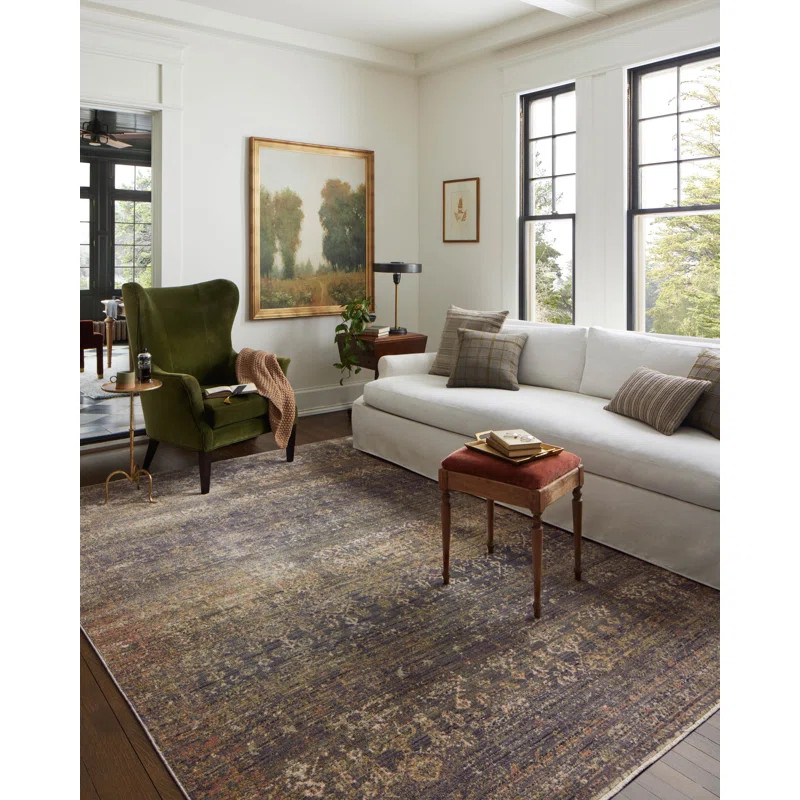 Jean Stoffer x Loloi Bradbury Ink / Multi Area Rug | Wayfair North America