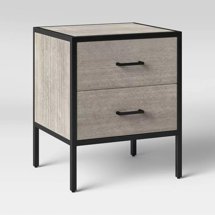 Hilltop Nightstand with Drawers Gray - Project 62™ | Target
