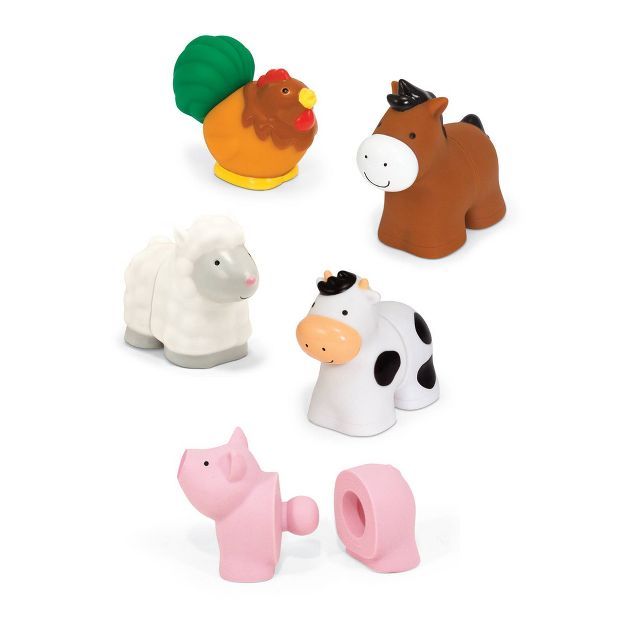 Melissa &#38; Doug Pop Blocs Farm Animals Educational Baby Toy - 10pc | Target