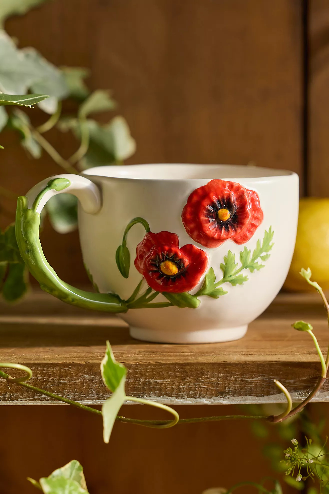 Flower of the Month Stoneware Mug | Anthropologie (US)