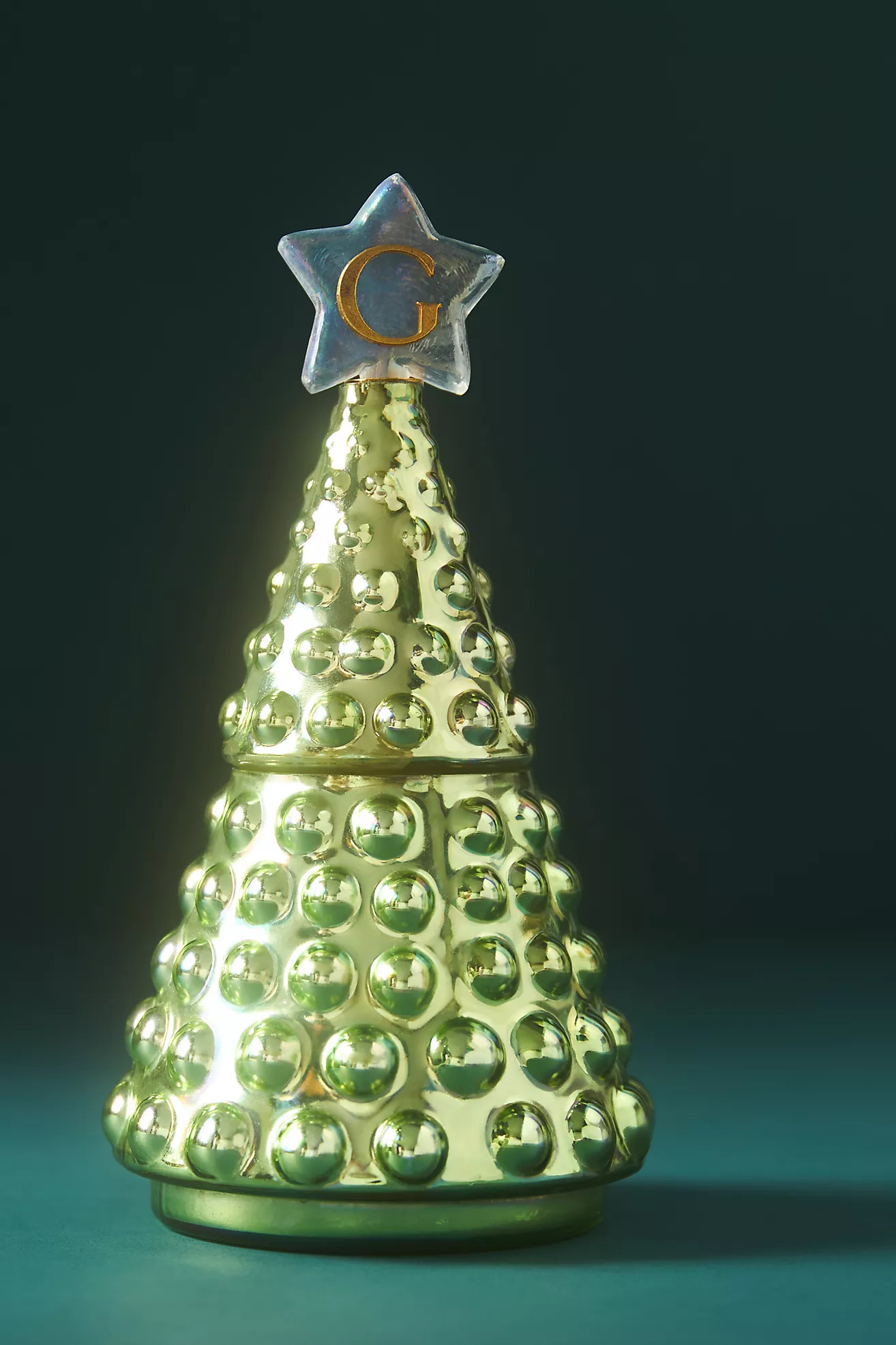 Monogram Tree Woody Fresh Balsam & Cedarwood Glass Jar Candle | Anthropologie (US)