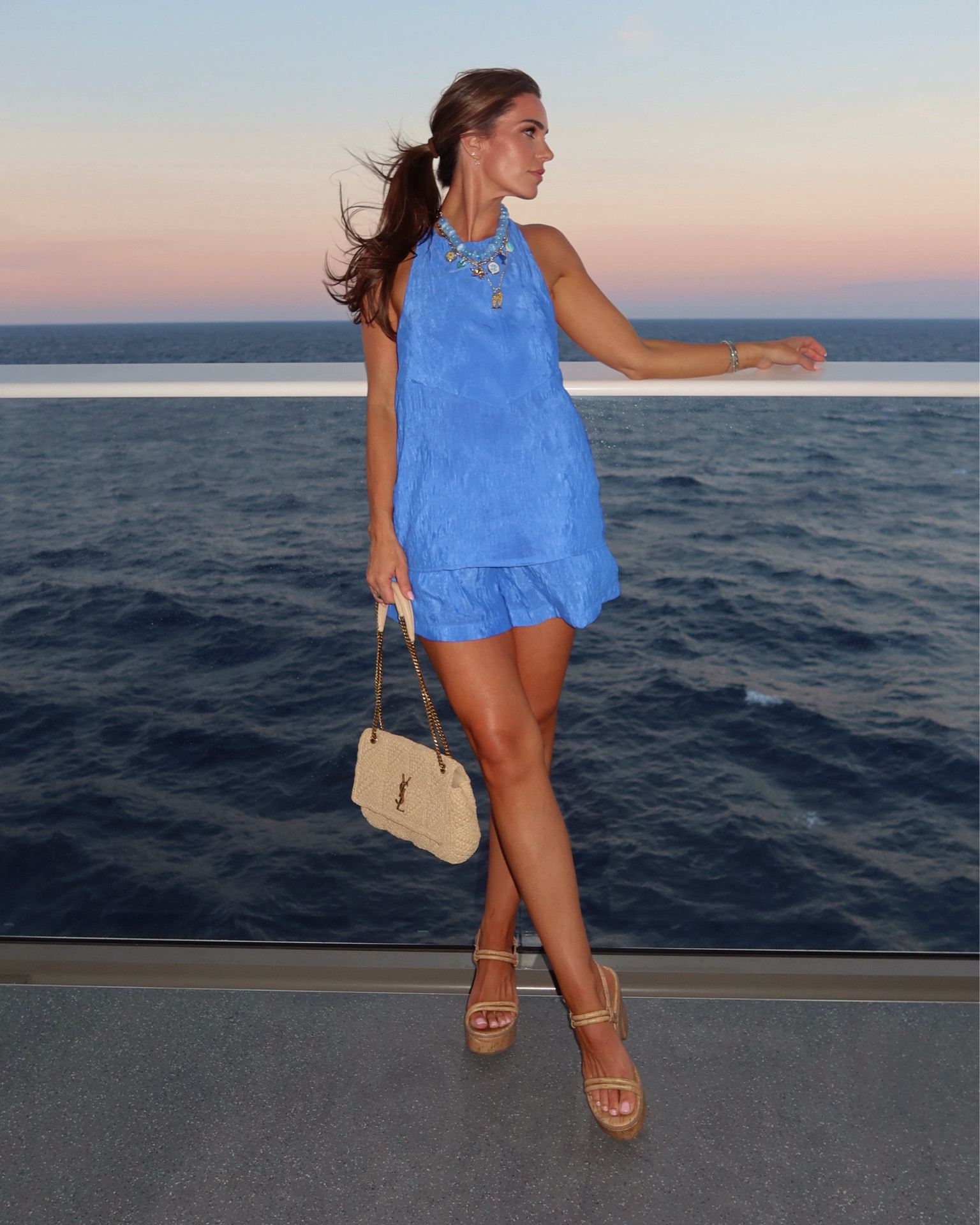 The CUTEST blue set for summer! 

wearing a US 4 , AU 8 in both top and bottom. Should have ordered the US 2. Size down if in between sizes.

#LTKootd #LTKTravel