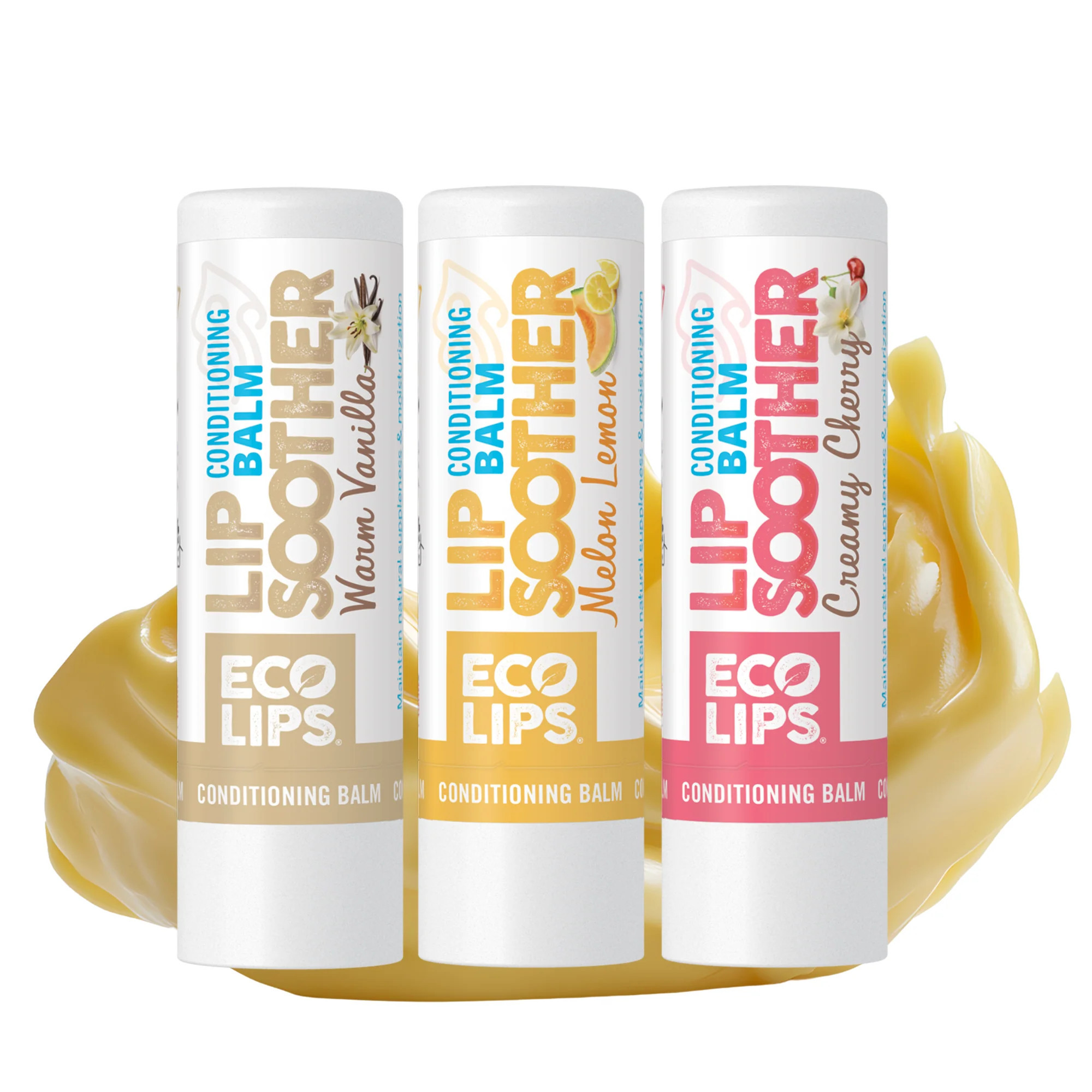 Conditioning Lip Soother Lip Balm, Variety 3-pack | Eco Lips