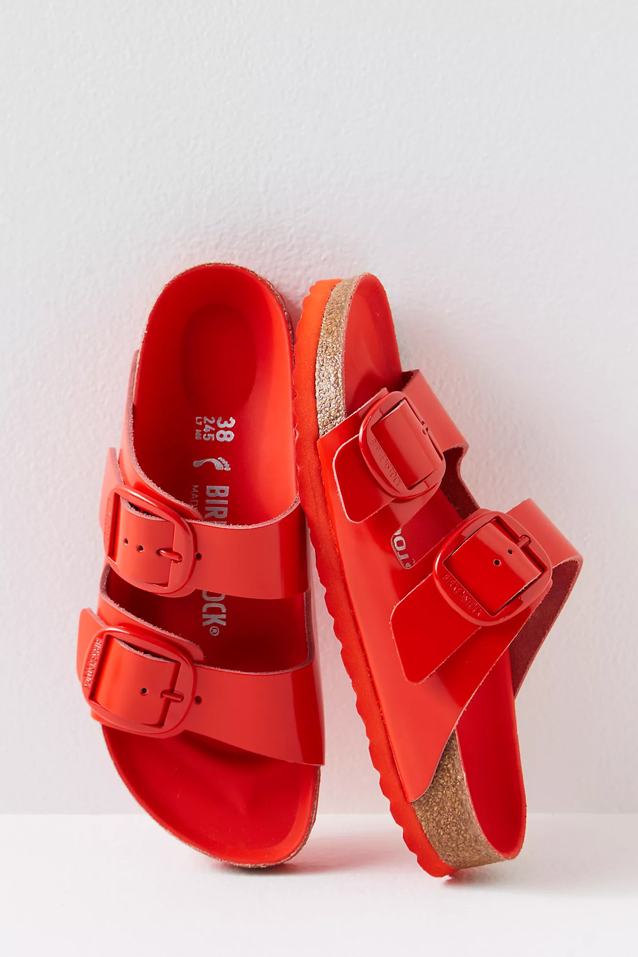 Arizona Big Buckle High Shine Birkenstock Sandals | Free People (Global - UK&FR Excluded)