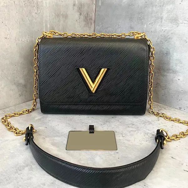 Top handle M50282 Twist Epi satchel bag Luxurys Designer Classic women's mens Gold chain handbag ... | DHGate
