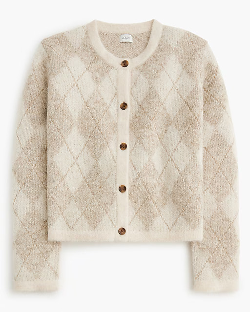 Argyle cardigan sweater | J.Crew Factory