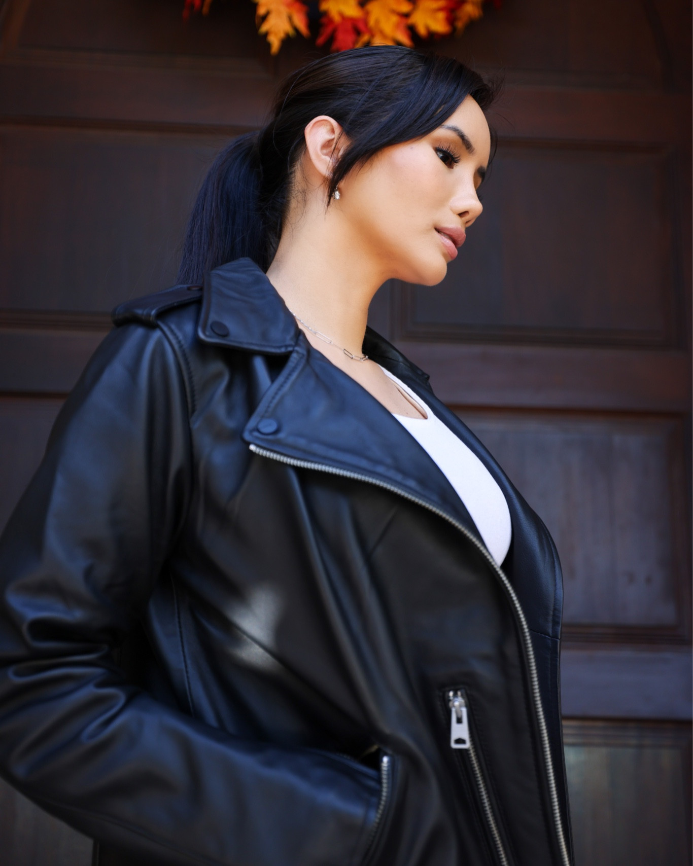 Leather jacket! The leather biker jacket also known as leather moto jacket. Perfect for fall  

#LTKsalealert #LTKfit #LTKstyletip