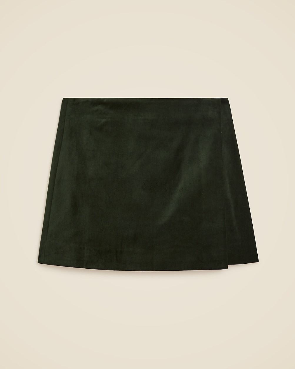 Velvet mini wrap skirt | J. Crew US