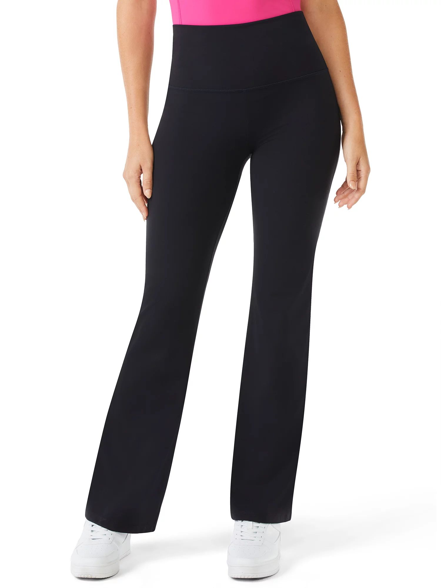 Sofia Active by Sofia Vergara Women’s High Waist Studio Fit and Flare Pants, 32" Inseam | Walmart (US)