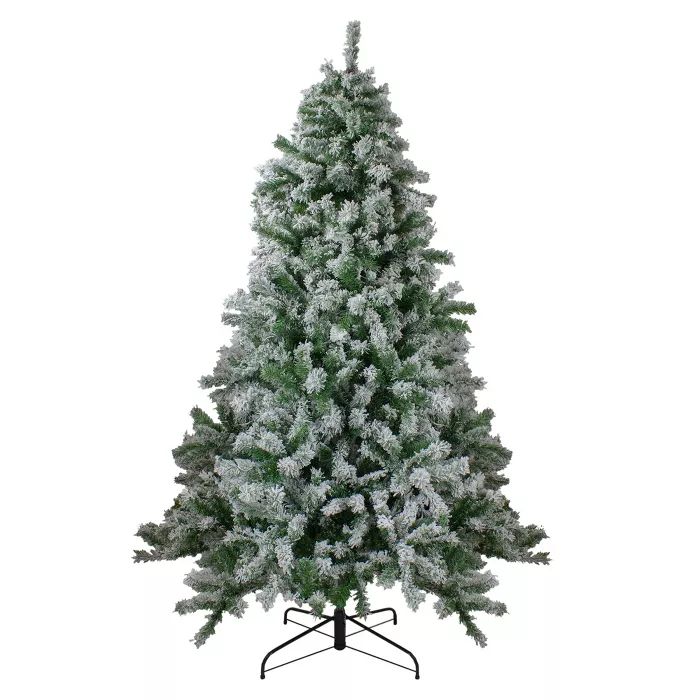 Northlight 6.5' Flocked Winter Park Fir Artificial Christmas Tree - Unlit | Target