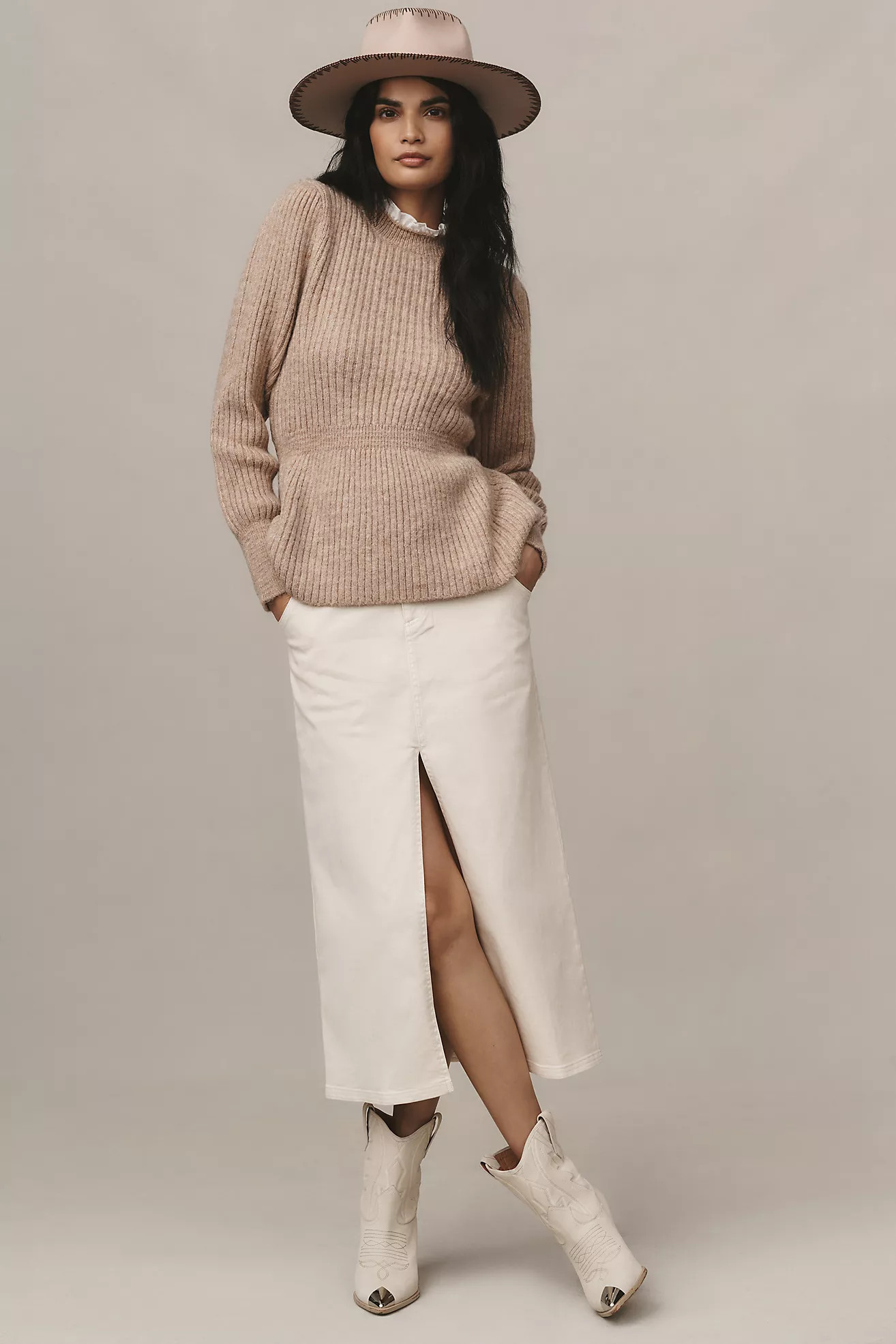 Lea & Viola Ruffle Sweater | Anthropologie (US)