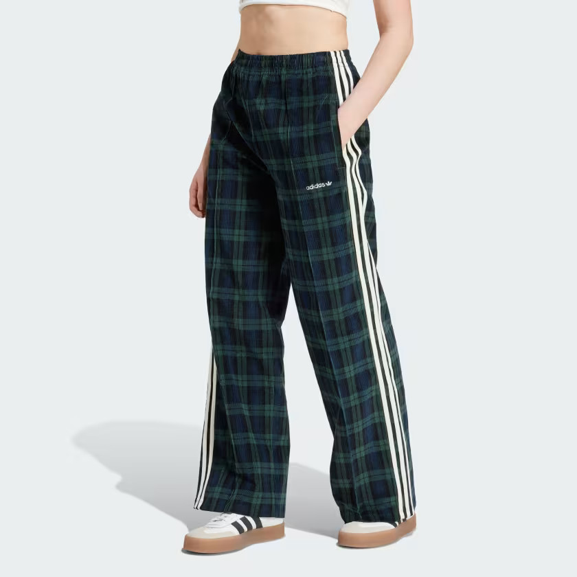 Corduroy Tartan Wide Leg Pants | adidas (US)