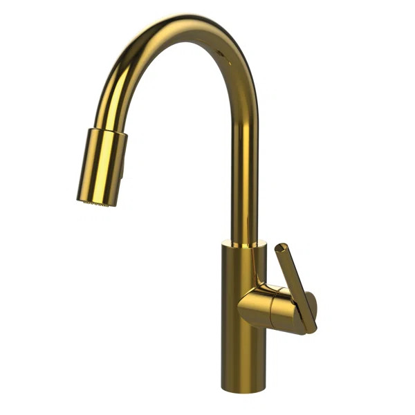 East Linear Pull Down Single Handle Kitchen Faucet | Wayfair North America