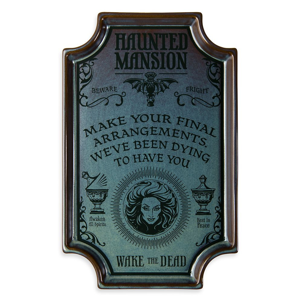 The Haunted Mansion Porcelain Tray | Disney Store