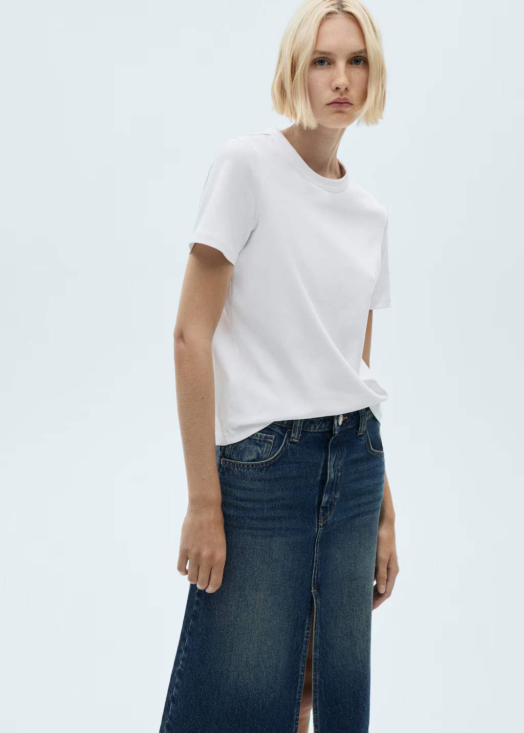 Short-sleeved cotton t-shirt | Mango (US/MX/AU)