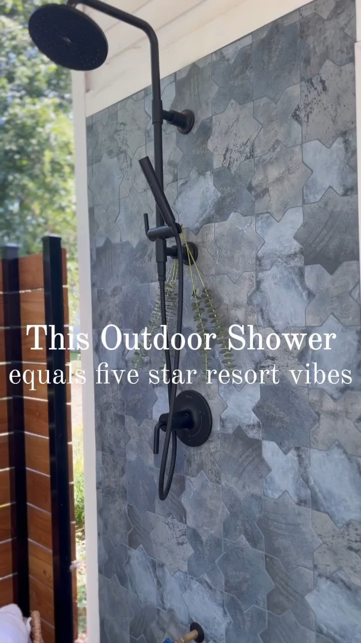 The Outdoor Shower Area That Elevated Our Whole Backyard
We added an outdoor shower to our space and it completely transformed the vibe. It went from a functional backyard to something that genuinely feels like a resort. Whether we are rinsing off after the pool or just enjoying the space, this addition has been worth every single penny. I linked everything we used to put this area together on my LTK so you can recreate the look at home.
Tap the link in my bio or search your LTK username to shop
#amandaandcodesign #outdoorshower #backyardgoals 

 #LTKHome